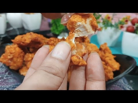 Homemade KFC chicken popcorn 🍿 | crispy and juicy chicken popcorn | KFC chicken popcorn