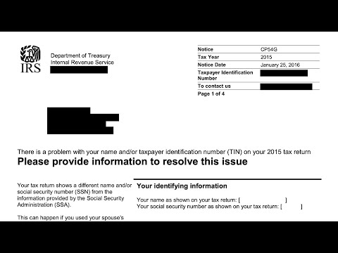 How to understand your CP54G Notice (The IRS noticed a discrepancy on your income tax return.)