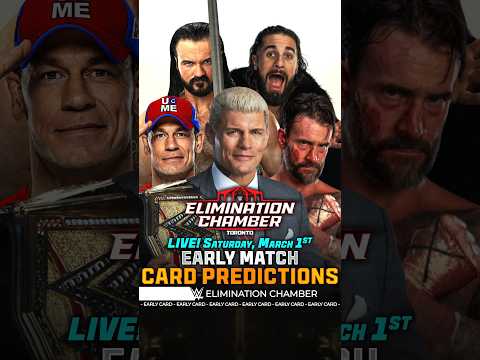 Elimination Chamber 2025 - Early Match Card [v3] #EliminationChamber #Bevelock #WWE #Shorts