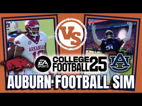 Auburn vs. Arkansas Simulation | Week 4 | COLLEGE FOOTBALL 25