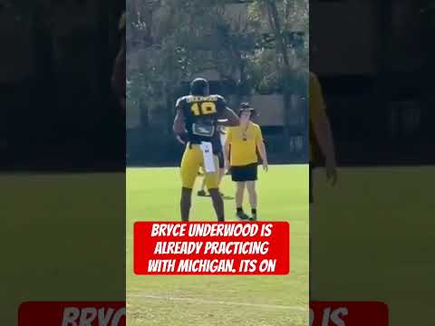 Bryce underwood is already practicing with michigan. Its on