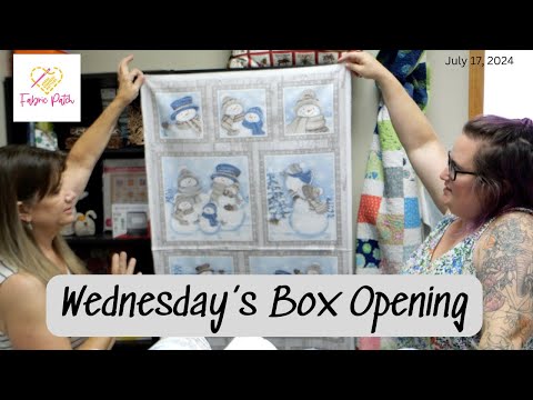 Wednesday Box Opening! All greatness from Art Gallery, Northcott, Stonehenge and bag making Cork!