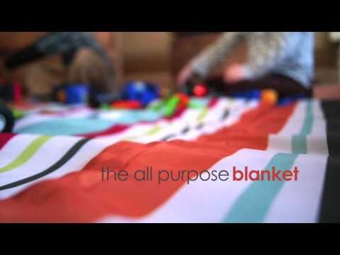 JJ Cole All-Purpose Blanket - for indoor and outdoor use with compact fold