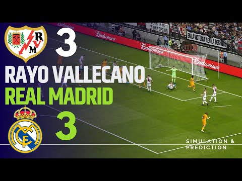 RAYO VALLECANO 3-3 REAL MADRID • Highlights • La Liga 24/25 | Simulación/Recreación