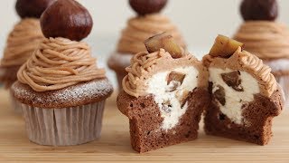 モンブラン・カップケーキの作り方 Mont Blanc Cupcake｜HidaMari Cooking