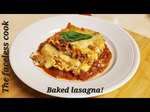 1-21-23 Homemade baked lasagna, amazing!