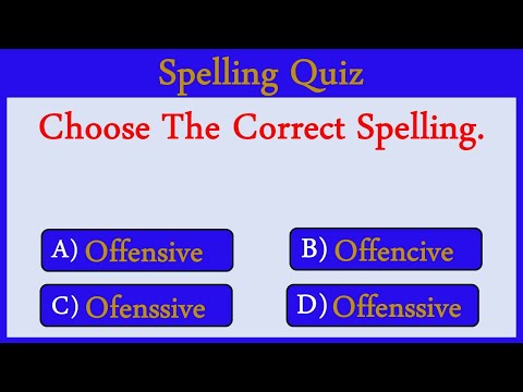 Spelling Quiz 57: Can You Score 25/25?