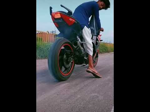 #Hyosung GTR 250 #Bonout stunt #Whatsapp status on #YouTube 😎😎  #shorts