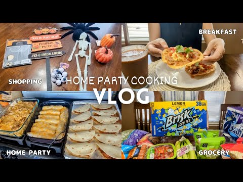 VLOG - Home Party Cooking - Mexican food - Shopping - Home Cooking ♡