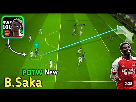 POTW Is Back 101 Rated B.Saka Review Efoootball 2025 | Saka Efoootball 2025