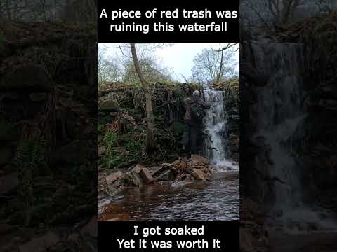 Waterfall Trash Clean Up - Got Soaked