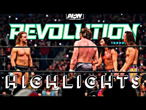 Kenny Omega & Hangmam Page Vs The Young Bucks - AEW Revolution 2020 - Highlights.