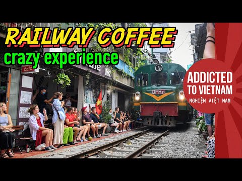 Vietnam's Craziest RAILWAY COFFEE - I've never been so close to a train