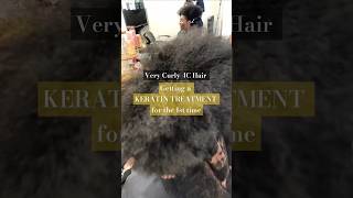 Getting a Keratin treatment for the 1st time•4C hair #gkhair #keratintreatment #4chair