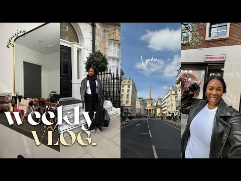 WEEKLY VLOG| A day in LONDON with PLT & LA ROCHE-POSAY, organising my MAKEUP + PR Unboxing