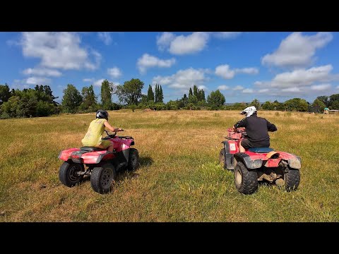 Homemade Battery powered ATV vs Petrol Powered ATV - With Mrs Marty T.