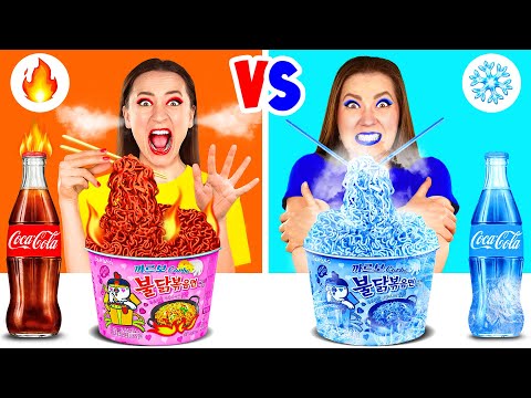 Hot vs Cold Food Challenge | Tasty Kitchen Hacks by PaRaRa Challenge