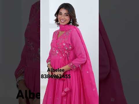 Mulmul Cotton fabric 🌸Anarkali Kurti Pant Dupatta, size:-38-44 #viral #albelee #shorts #ytshorts