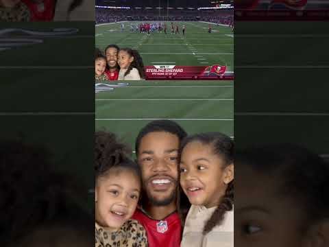 Nah Stop 🥹 Sterling Shepard's player intro is too cute! @buccaneers  NFL UK