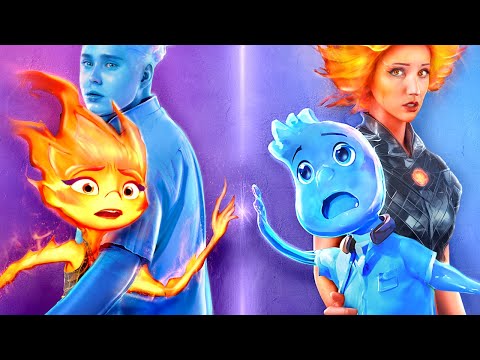 Ember and Wade from Elemental Have Children! Fire vs Water Parenting Hacks!