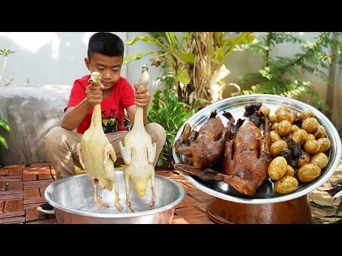 The best country chef Cook braised duck with skills - chef Seyhak