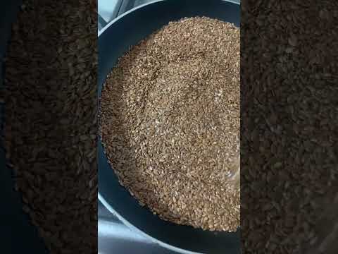 Frying sound,flaxseed frying