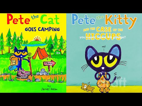 #020 | BIN & BIN | Bedtime Stories | Pete the Kitty and the Case of the Hiccups |  Goes Camping.