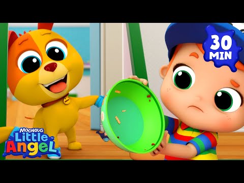 Bingo has fun home alone! 🏡🐶| Little Angel | Monster Cartoon for Kids