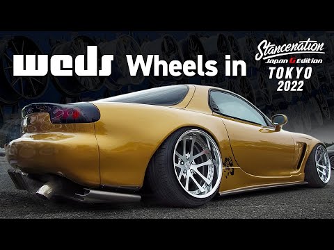 【圧巻のホイール72本！】weds wheels in STANCENATION JAPAN 東京2022