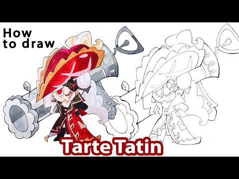 How to draw Tarte Tatin | Cookie Run Kingdom | Coloring included