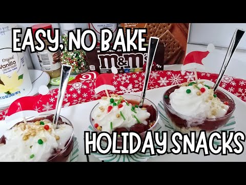 Easy, Quick, No Bake Holiday Snack for Kids |Christmas Treats | Classroom Party | Yogurt Parfait