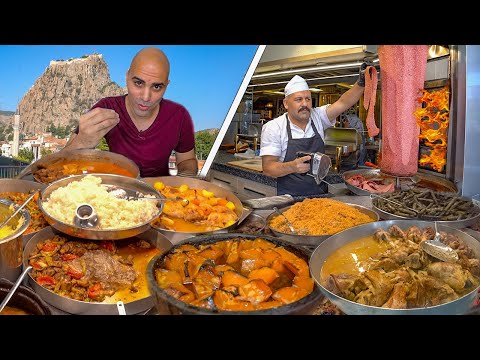 UNKNOWN street food in Turkey 🇹🇷 - TURKISH FOOD YOU'VE NEVER HEARD OF + Street food in AFYON