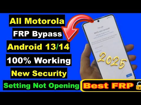 ALL MOTOROLA MOTO FRP BYPASS/GOOGLE ACCOUNT BYPASS ANDROID 14 WITHOUT PC✅ MOTOROLA FRP UNLOCK 2025✅