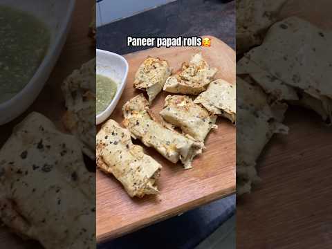 Do try this #easyrecipe 😍✨ #paneer #paneerroll #papad #recipevideos #eveningsnacks #ytshortsindia