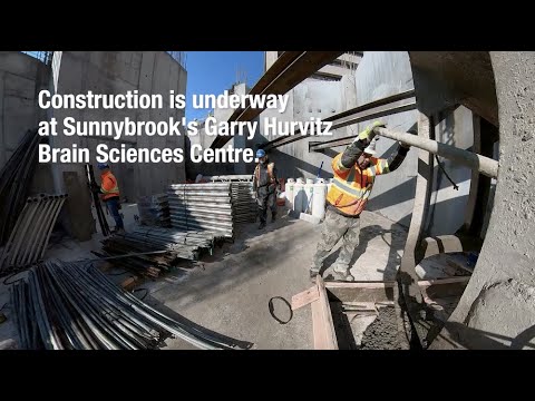 Construction at Sunnybrook's Garry Hurvitz Brain Sciences Centre