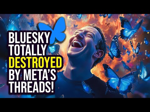 Bluesky Getting DESTROYED by Threads and X!