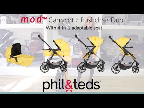 Phil & Teds MOD Pushchair & Carrycot Store Demo - Direct2Mum