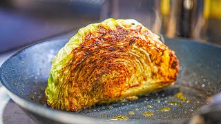 How to make "Cabbage Steak," roasted whole cabbage　curry-flavored.