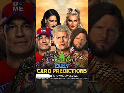 Crown Jewel 2025 - Early Match Card #CrownJewel #Bevelock #WWE #Shorts