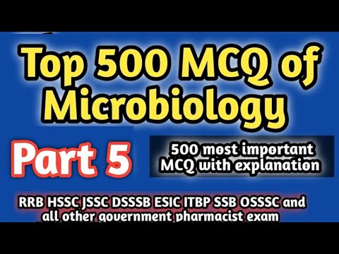 top 500 MCQ of microbiology#rrb pharmacist exam#pharmamcq#governmentpharmacistexampreparation