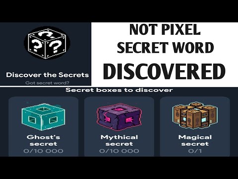 NOT PIXEL SECRET WORD REVEALED : Hurry up & Claim 512 Pixel