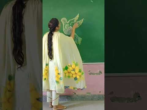 Board and chalk art#art#viral #trending #punjabimaboli #calligrapy #creativity