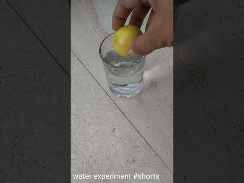 water experiment with lemon #shorts