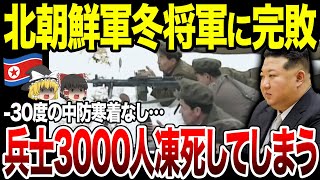 【ゆっくり解説】北朝鮮軍-30℃の極寒ロシアで防寒着支給されず3000人が凍死してしまう！