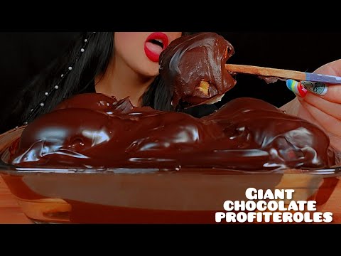 🍫asmr nutella chocolate profiteroles👅먹방 초콜릿 프로피테롤|Creamy bread |notalking 🐾