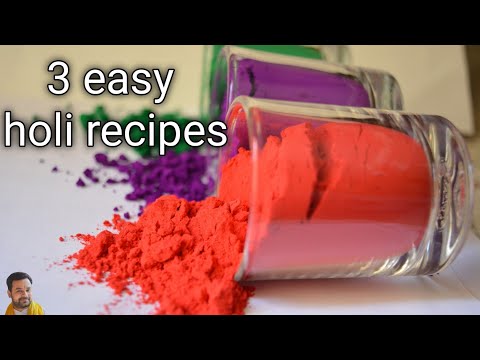 holi special | holi recipes at home | holi recipes in hindi | 3 easy holi recipes