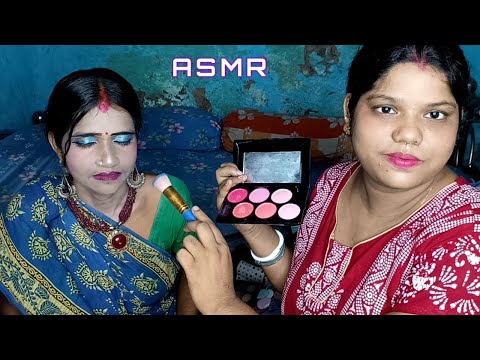 ASMR~ Doing My Mother Birth Day Bridal Makeup (Makeup Roleplay) @asmrsangi7044  💋👄❤️🌹