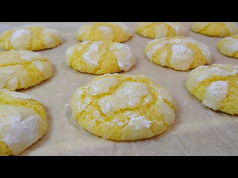 Soft and Chewy Lemon Crinkle Cookies | Lemon Crinkles