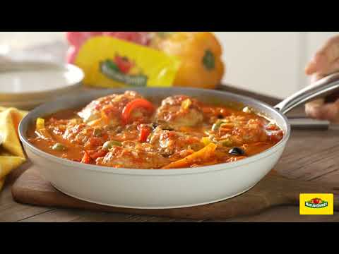 Spanish Chicken with Glorys and Mixed Bell Peppers