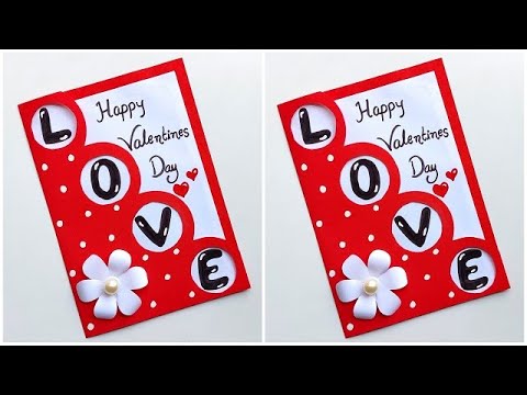 Valentines day card making handmade 2024 / DIY Valentines day greeting card / Love cards